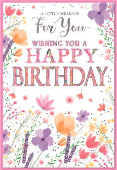 6pk Cards ED C50 Birthday Contemp Fem - Tiger Feet Ireland