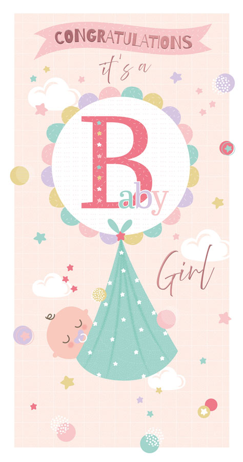 6pk Cards C55 Birth Congratulations - Tiger Feet Ireland