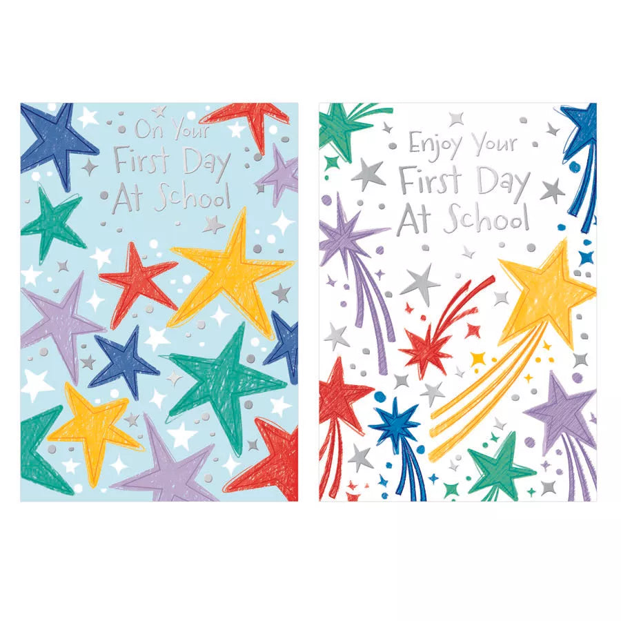 12pk Cards C50 1st Day At School - Tiger Feet Ireland