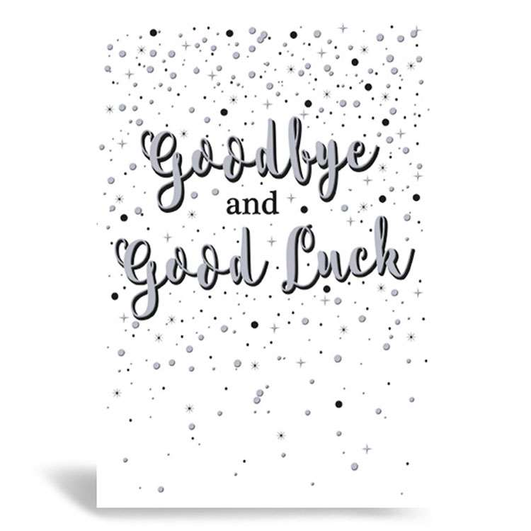 6pk Cards C50 Goodbye & Good Luck - Tiger Feet Ireland