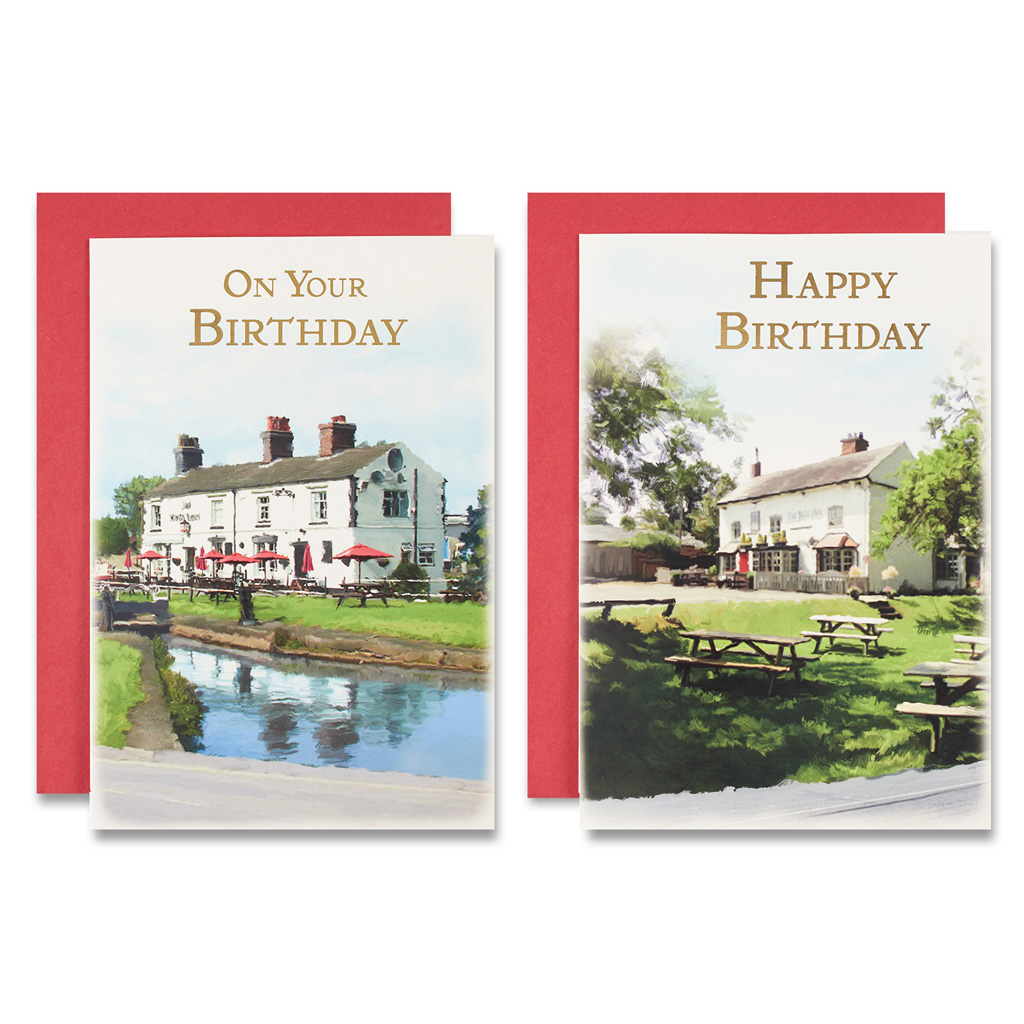 12pk Cards C50 Birthday Open - Tiger Feet Ireland