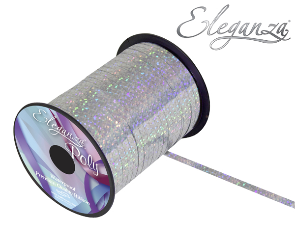 Curling Ribbon Holo 5mm X 250yds Silver - Tiger Feet Ireland