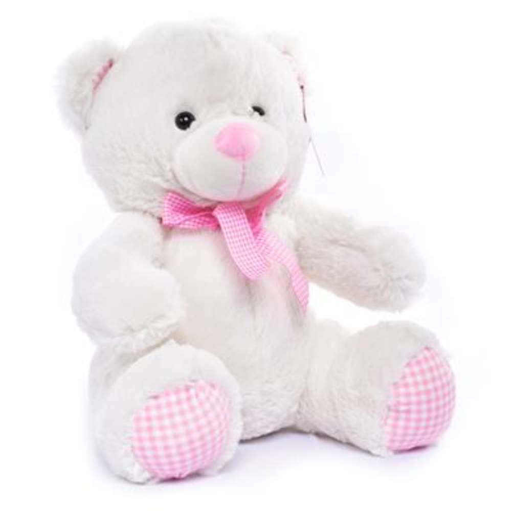Nursery Bear 35cm Cream & Pink - Tiger Feet Ireland