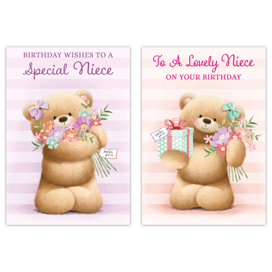 12pk Cards C50 Birthday Niece - Tiger Feet Ireland