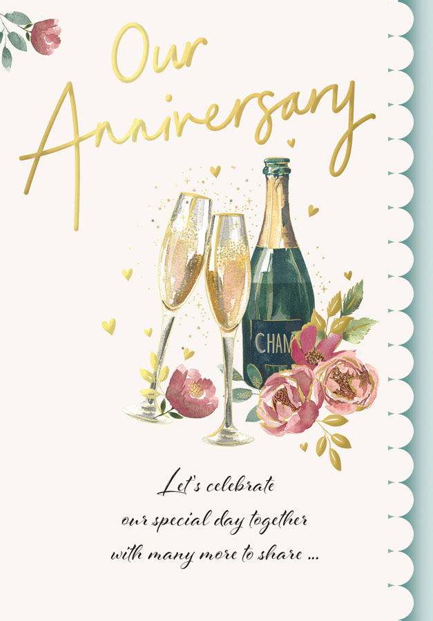 6pk Cards ED C75 Anniversary Our Champagne - Tiger Feet Ireland