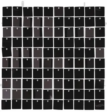 Metallic Sequin Black Square Wall Panel 30x30cm - Tiger Feet Ireland