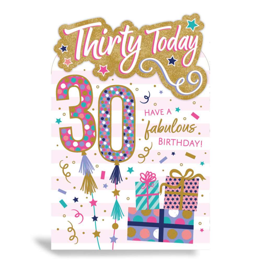 6pk Cards C75 Birthday Age 30 - Tiger Feet Ireland