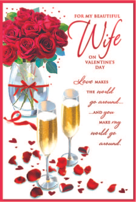 Simon Elvin 6 Pack Cards C75 Valentine's Day Wife - Tiger Feet Ireland