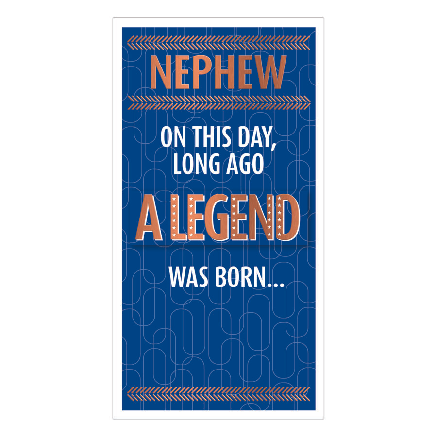 6pk Cards C55 Birthday Nephew - Tiger Feet Ireland