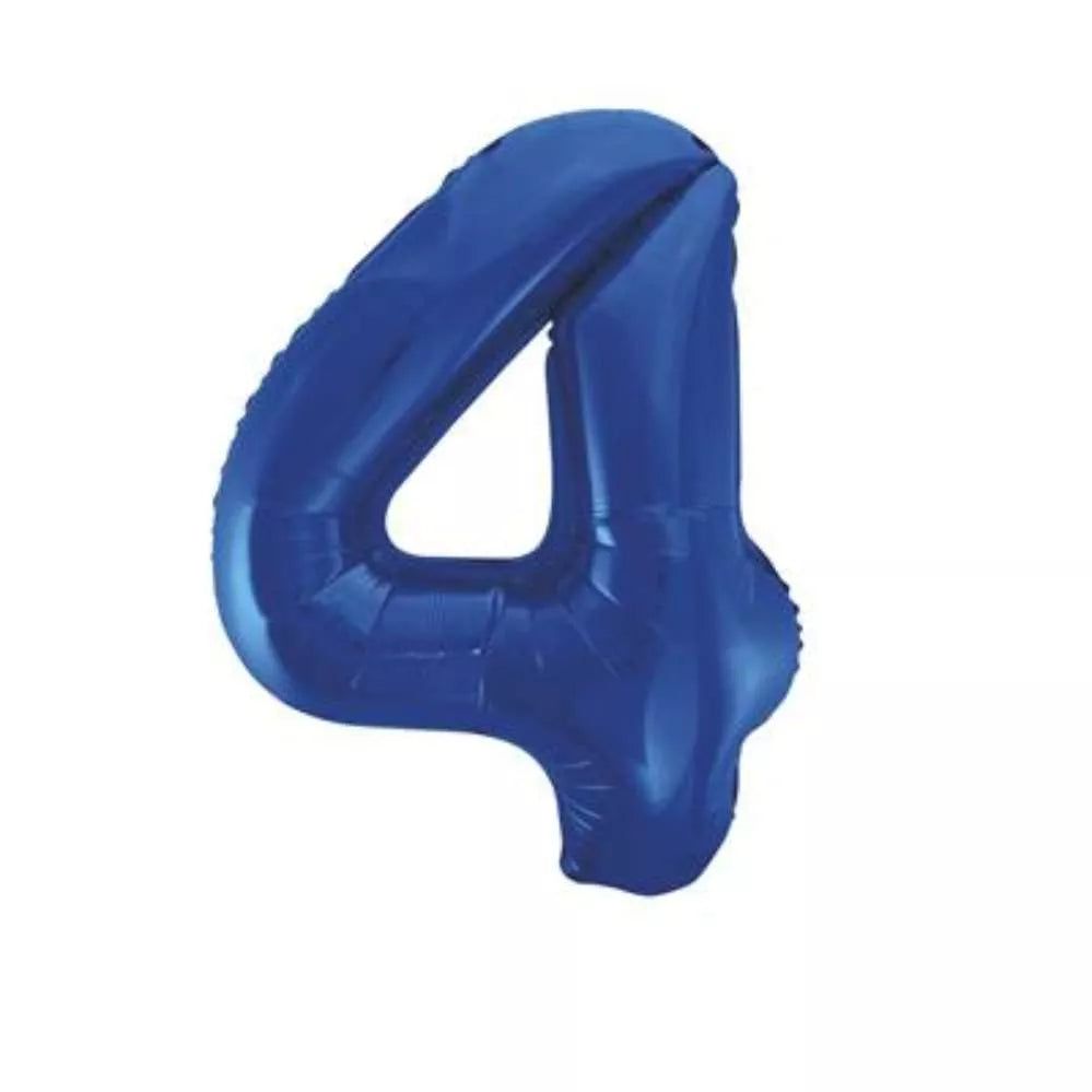 Foil Balloon 34" Big Number Blue - Tiger Feet Ireland