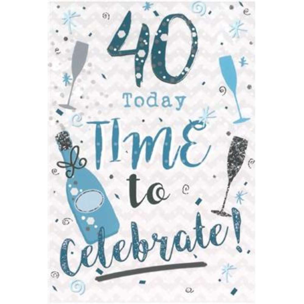 6pk Cards C50 Birthday Age 40 - Tiger Feet Ireland