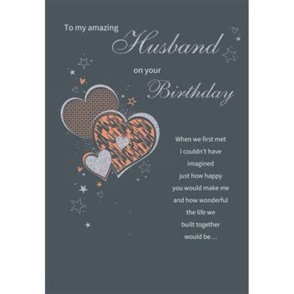 6pk Cards C75 Birthday Husband - Tiger Feet Ireland