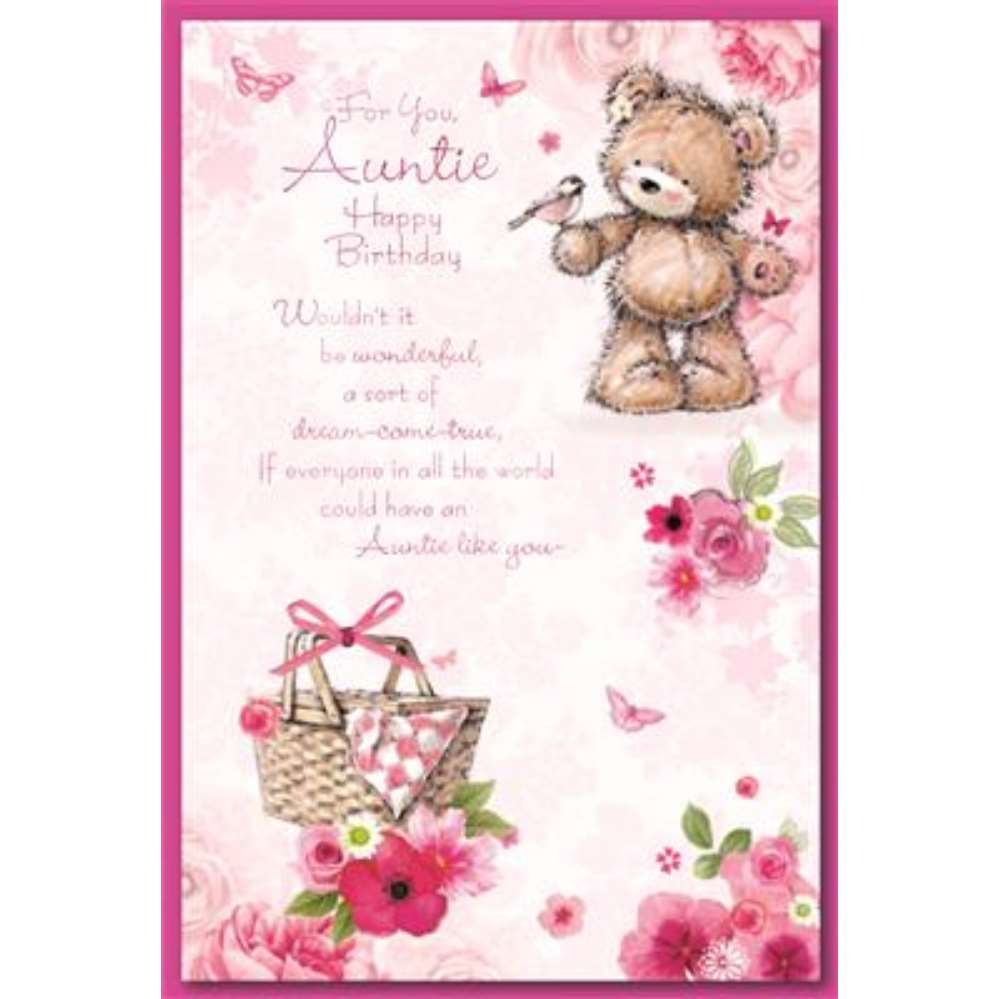 6pk Cards C75 Birthday Auntie - Tiger Feet Ireland