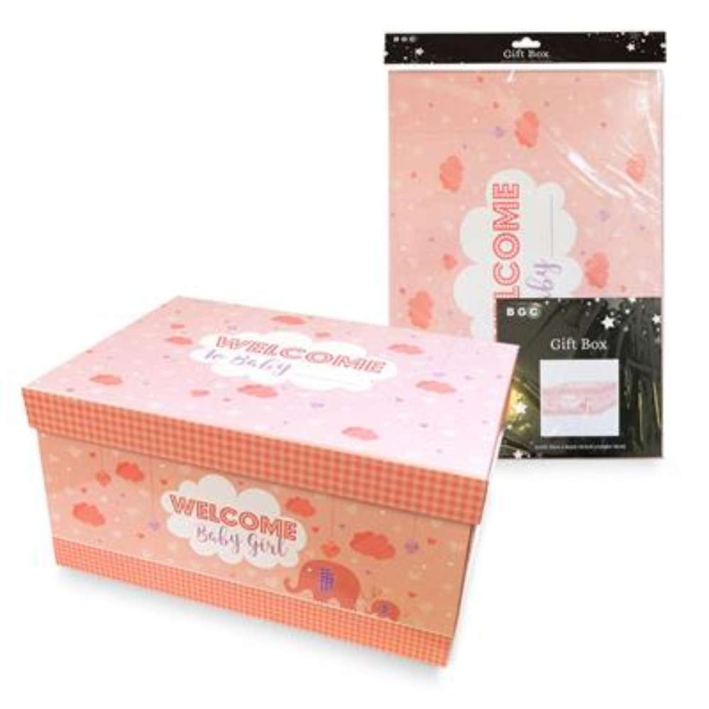 Gift Box Flat Pack Rectangle Baby - Tiger Feet Ireland