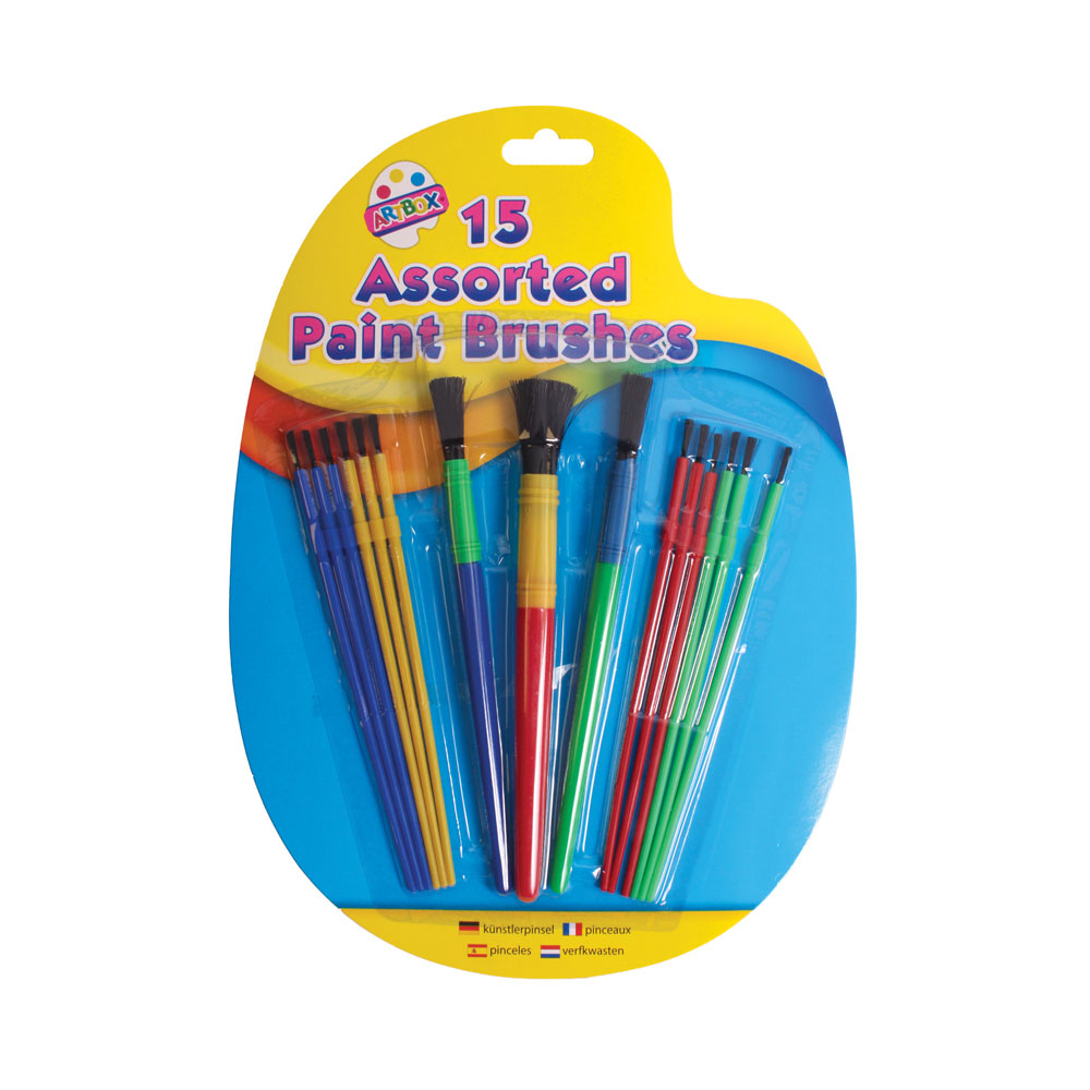 15 Assorted Paint Brushes - Tiger Feet Ireland