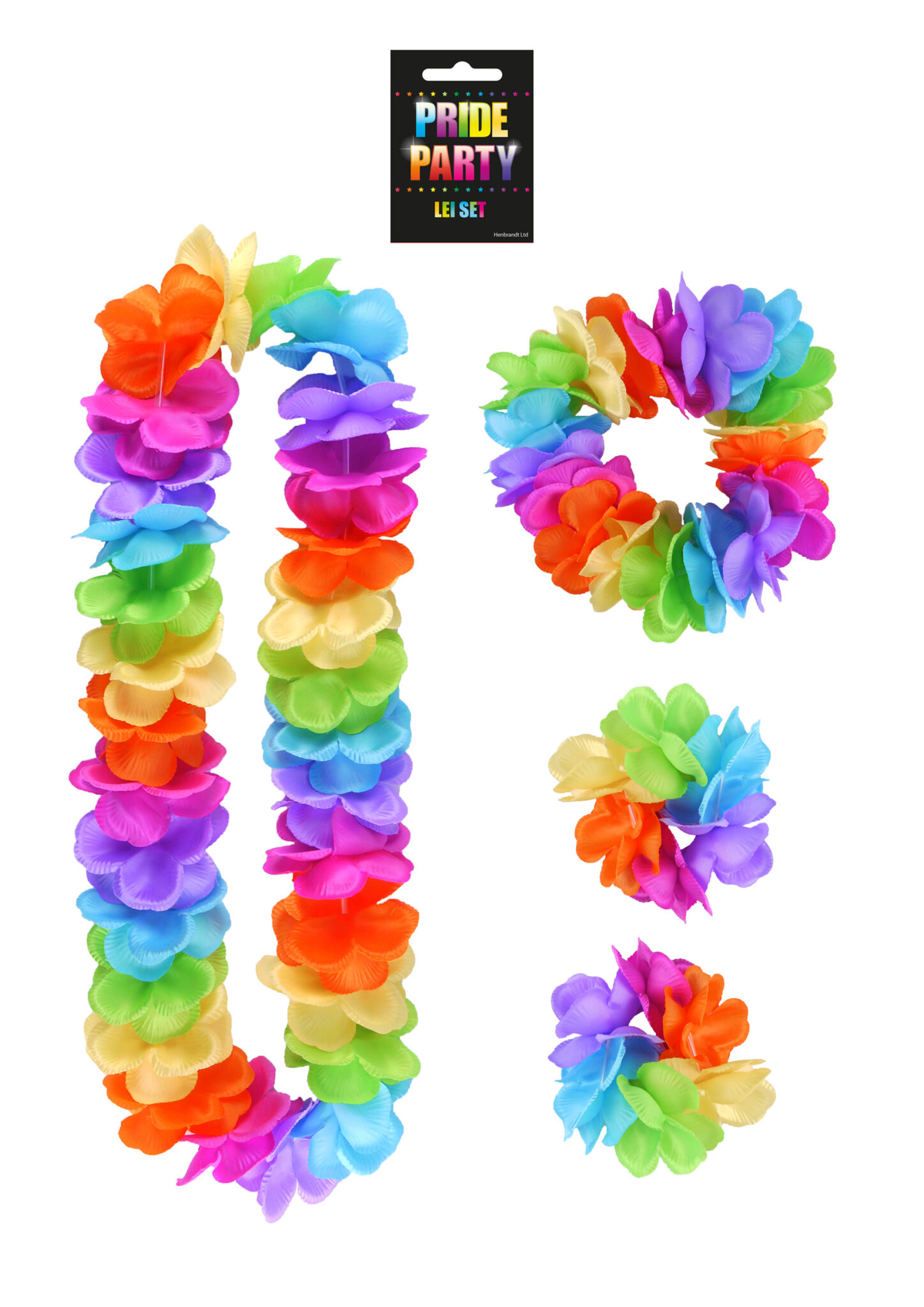 Hula Lei Pride Set 4 Pieces - Tiger Feet Ireland