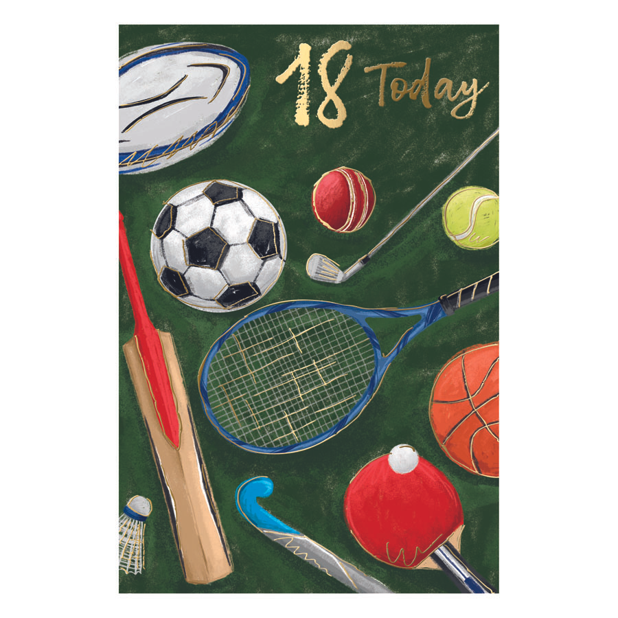 6pk Cards C75 Birthday Age 18 - Tiger Feet Ireland