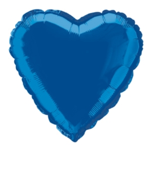Foil Balloon 18" Heart Royal Blue - Tiger Feet Ireland
