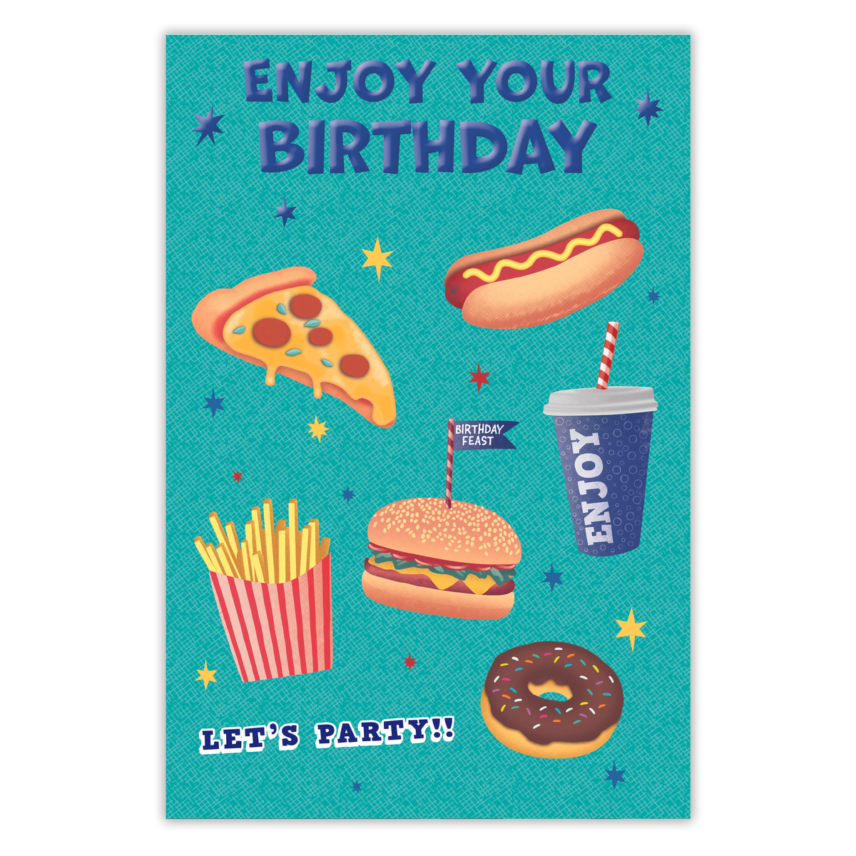 6pk Cards C75 Birthday Open - Tiger Feet Ireland