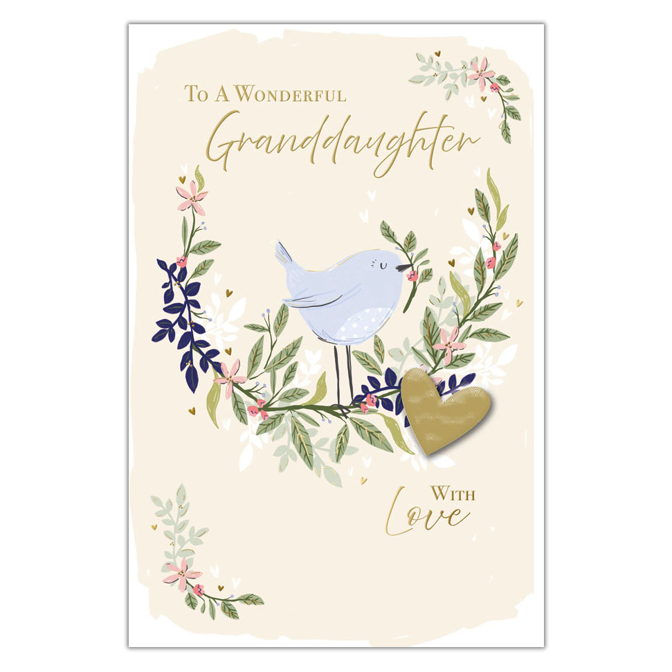 6pk Cards C75 Birthday Granddaughter - Tiger Feet Ireland
