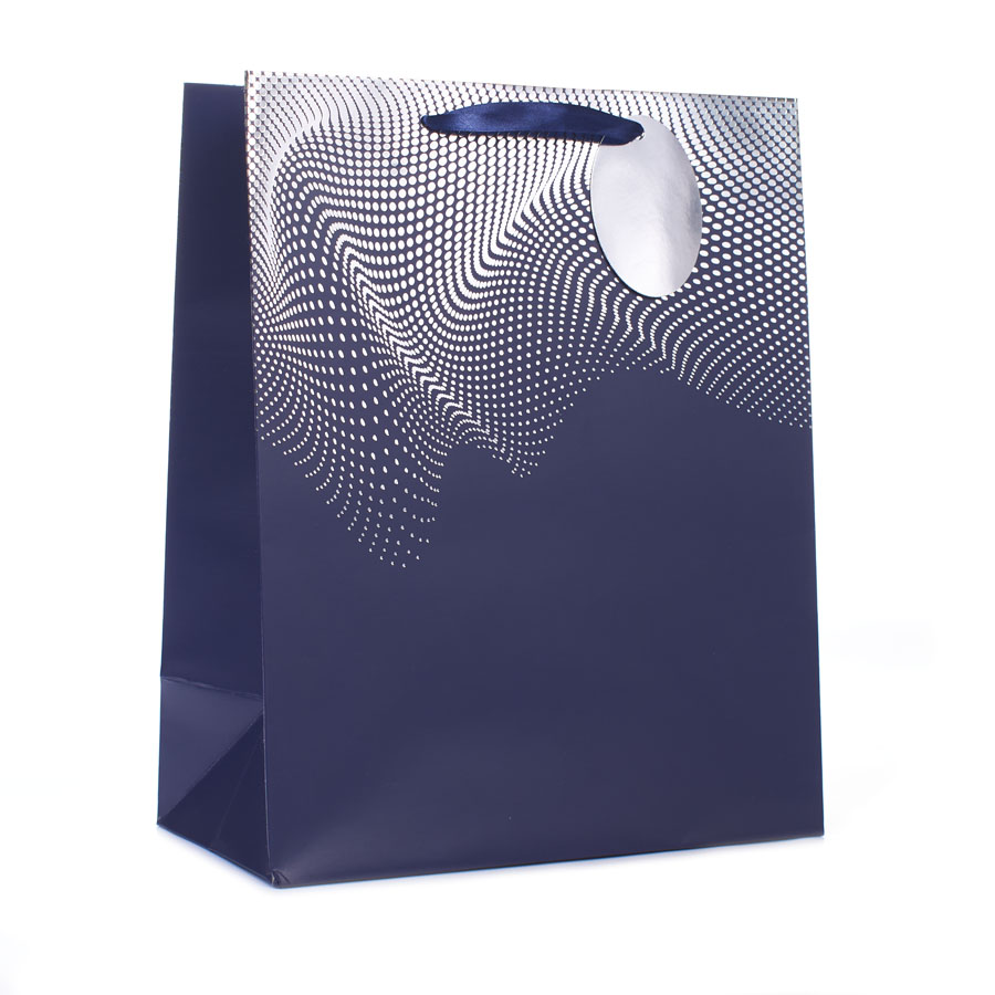 6pk Medium Portrait Gift Bags Foil Spots - Tiger Feet Ireland