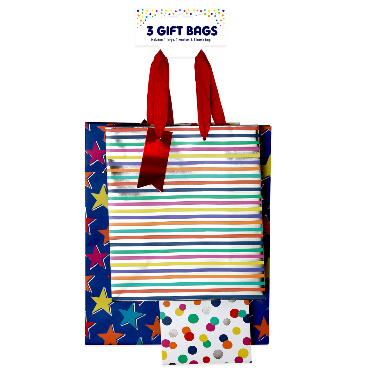 12pkx3pk Gift Bag Generic Foiled - Tiger Feet Ireland