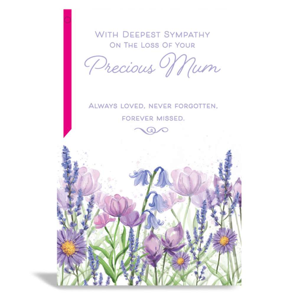 6pk Cards C75 Sympathy Loss Of Mum - Tiger Feet Ireland