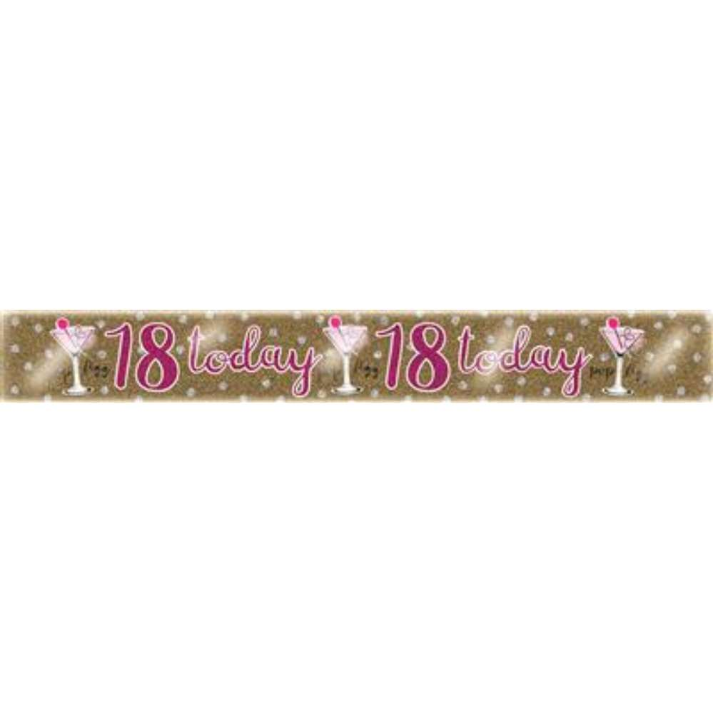 6pk Banners Birthday Age 18 - Tiger Feet Ireland