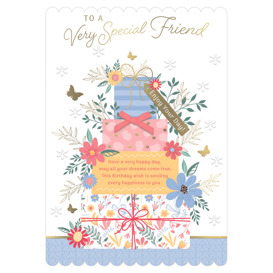 6pk Cards C90 Birthday Friend - Tiger Feet Ireland