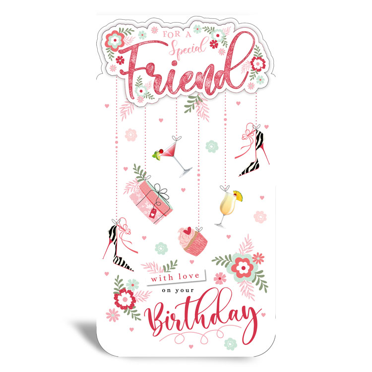 6pk Cards C55 Birthday Friend - Tiger Feet Ireland