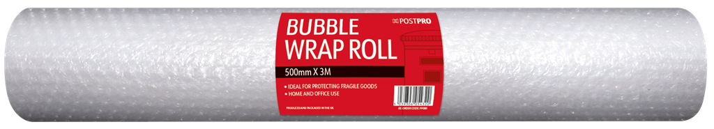Bubble Wrap Roll Large 500mmx3m BGC Label - Tiger Feet Ireland