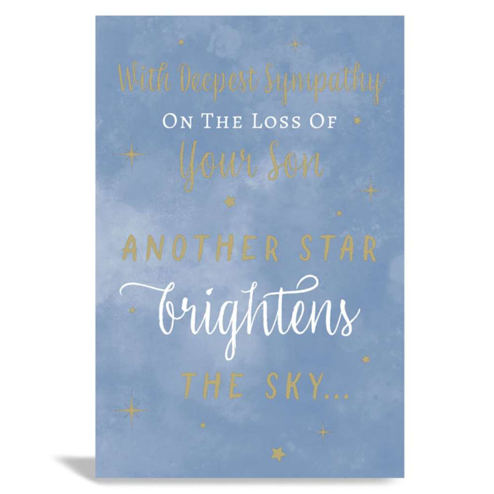 6pk Cards C75 Sympathy Loss Of Son - Tiger Feet Ireland