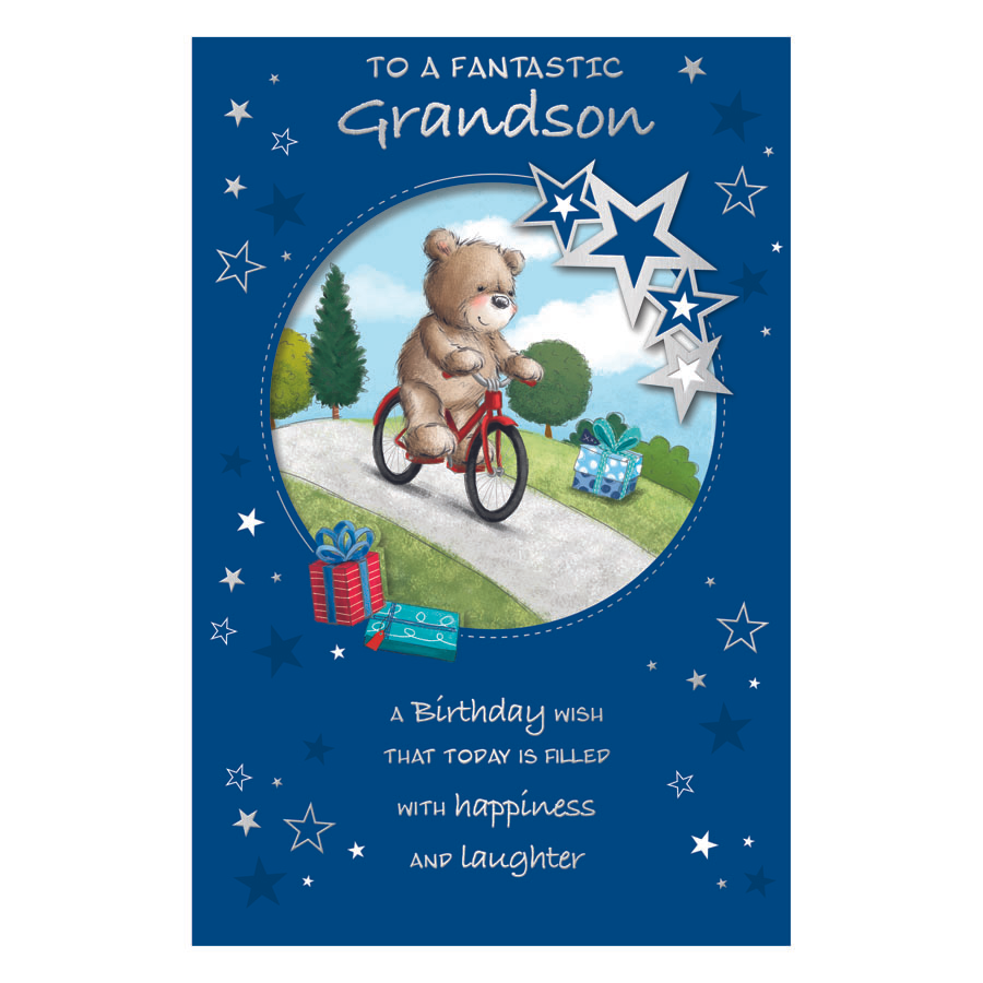 6pk Cards C75 Birthday Grandson - Tiger Feet Ireland
