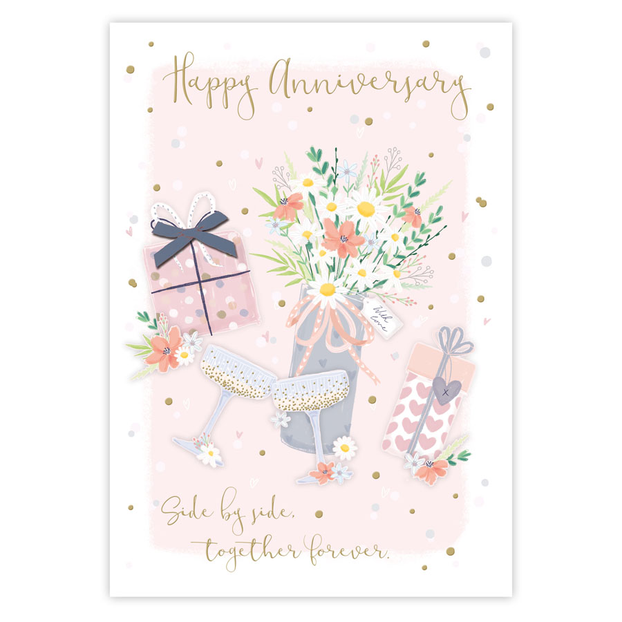 6pk Cards C90 Your Anniversary - Tiger Feet Ireland