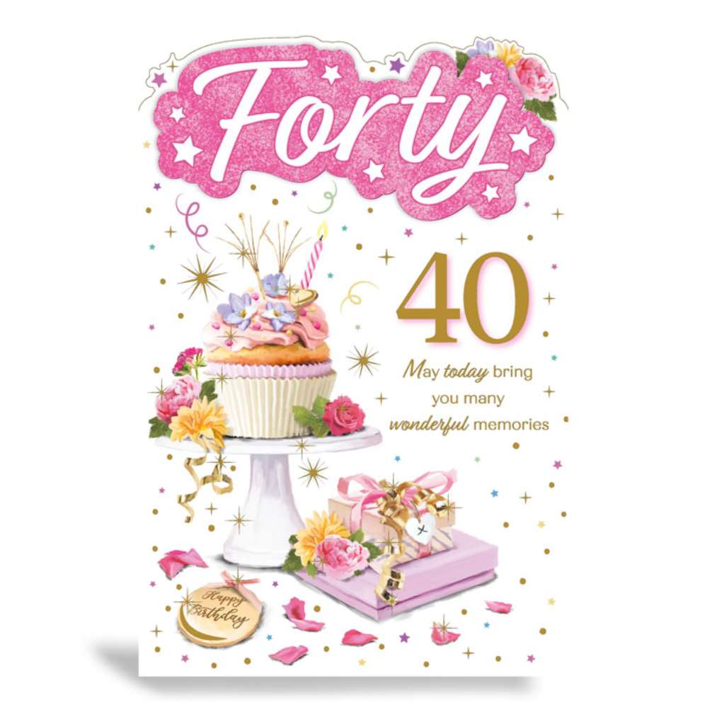 6pk Cards C75 Birthday Age 40 - Tiger Feet Ireland