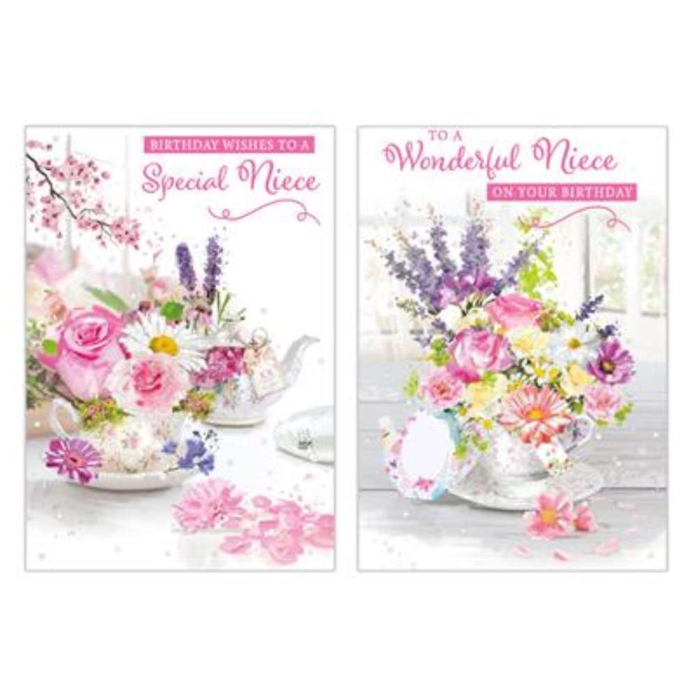 12pk Cards C50 Birthday Niece - Tiger Feet Ireland
