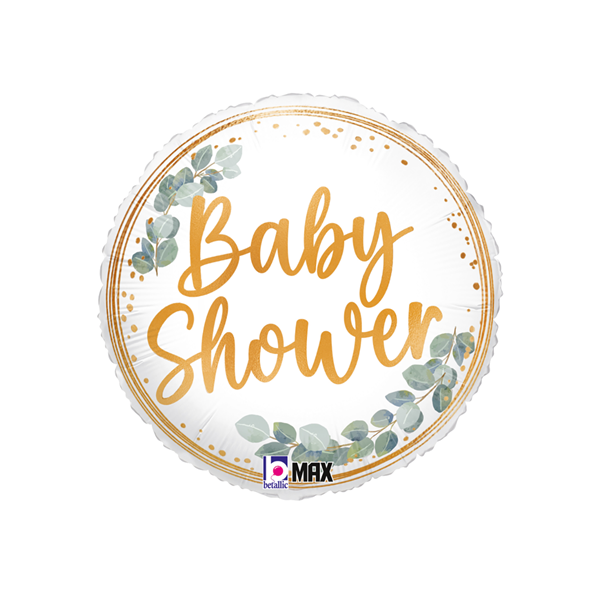 Baby Shower Eucalyptus 18" Foil Balloon - Tiger Feet Ireland