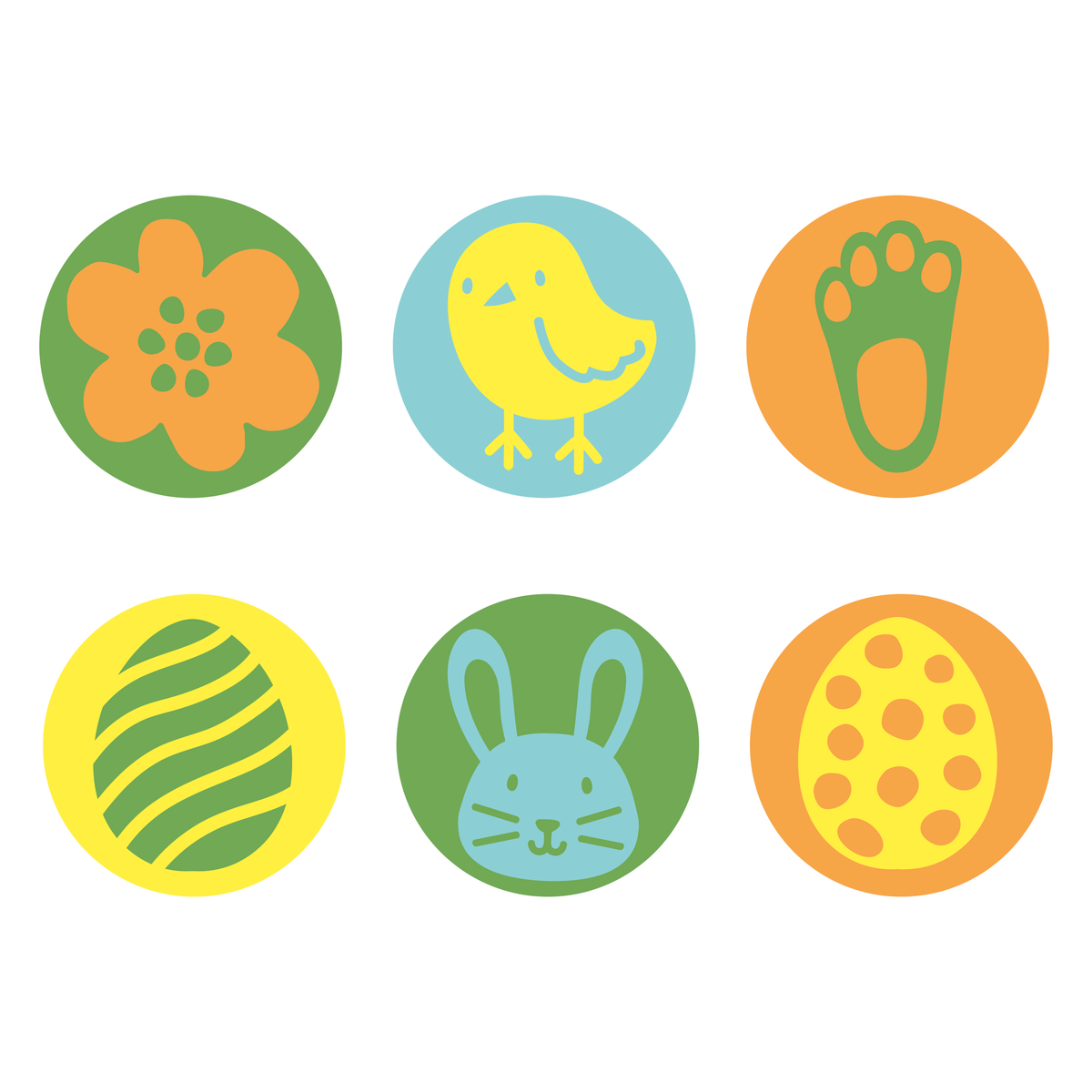 6pc Foam Stamps Easter - Tiger Feet Ireland