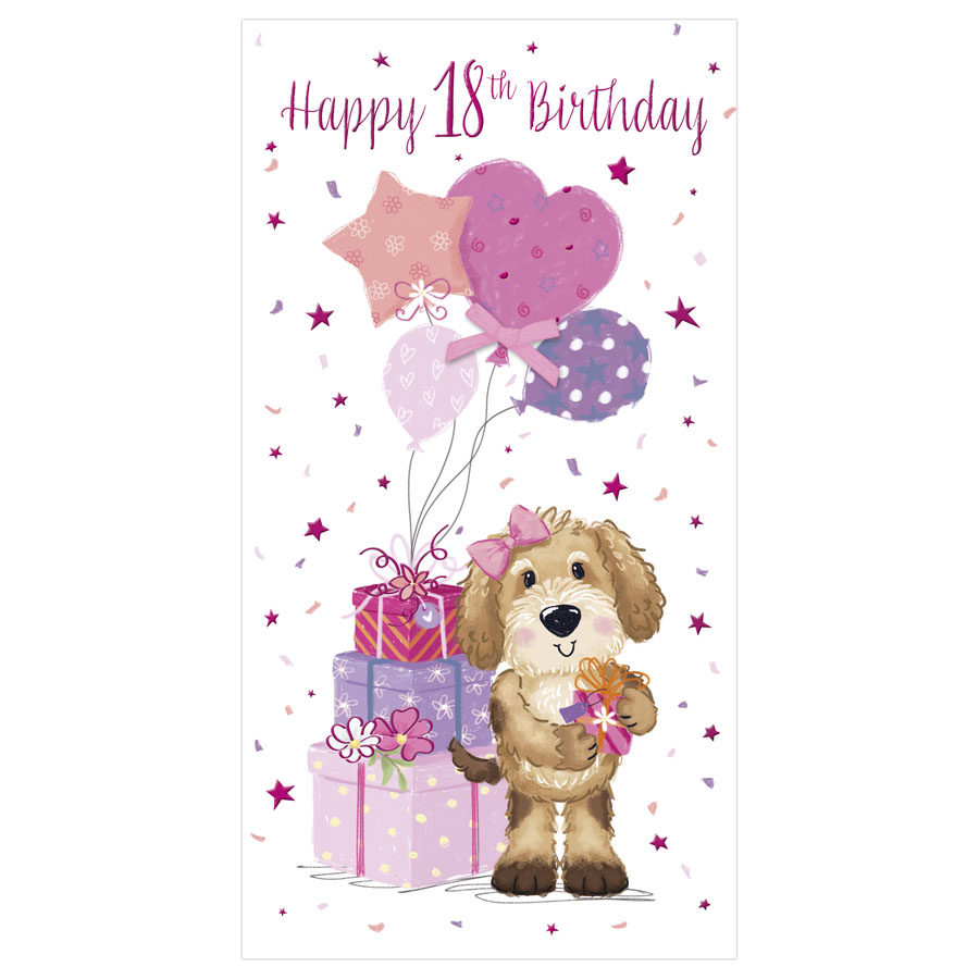 6pk Cards C55 Birthday Age 18 - Tiger Feet Ireland