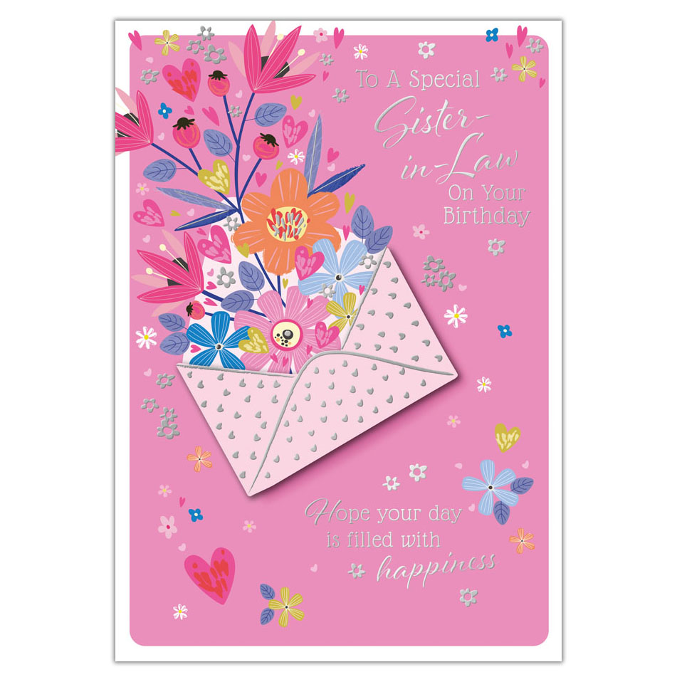 6pk Cards C90 Birthday Sister-In-Law - Tiger Feet Ireland