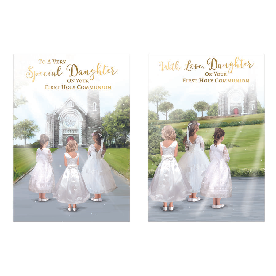 12pk Cards C50 Communion Daughter - Tiger Feet Ireland