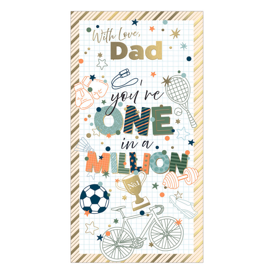 6pk Cards C55 Birthday Dad - Tiger Feet Ireland
