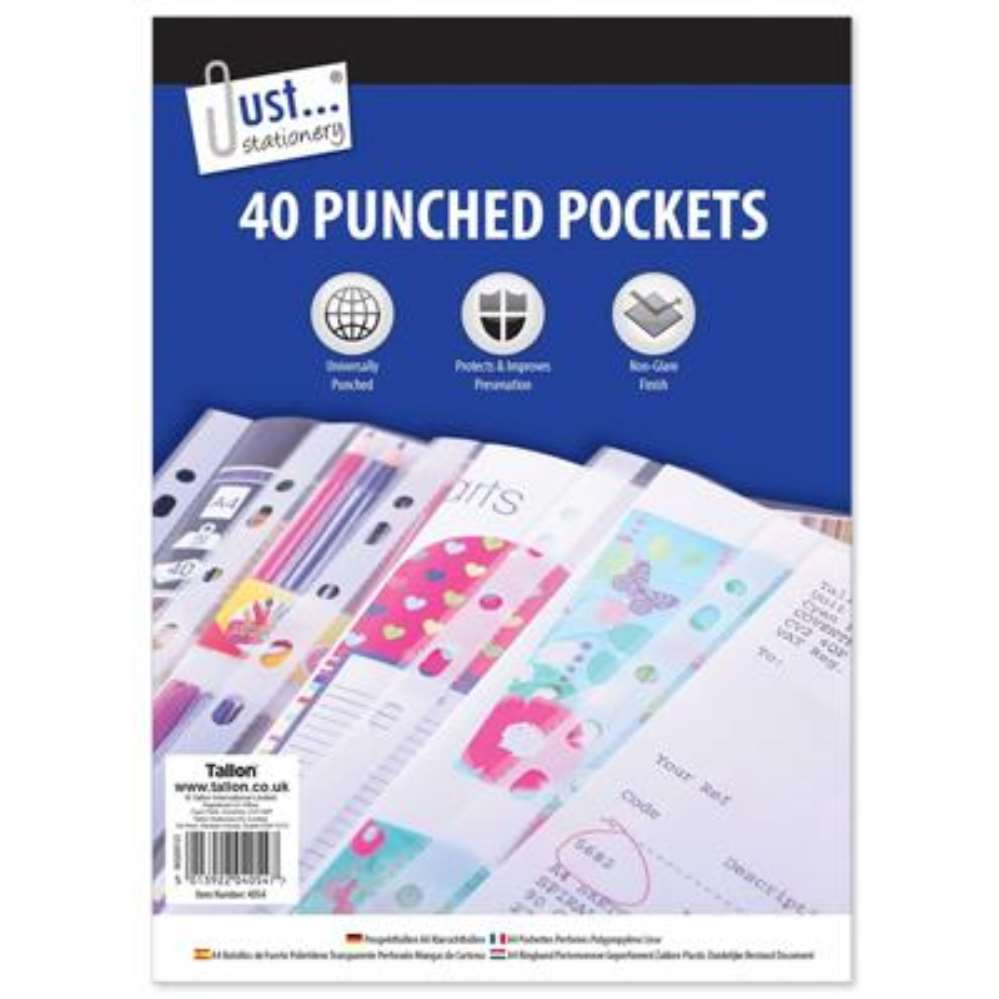 40 Plastic Punch Wallets A4 - Tiger Feet Ireland