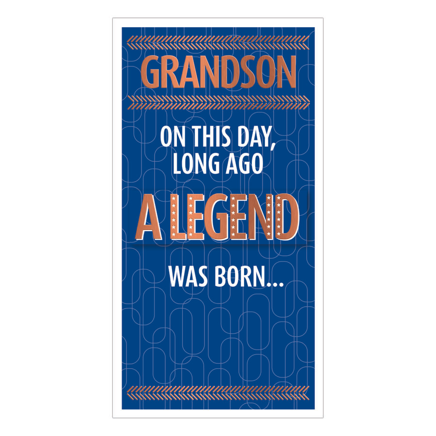 6pk Cards C55 Birthday Grandson - Tiger Feet Ireland
