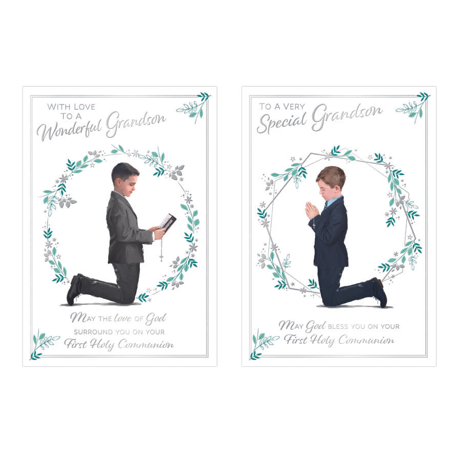 12pk Cards C50 Communion Grandson - Tiger Feet Ireland