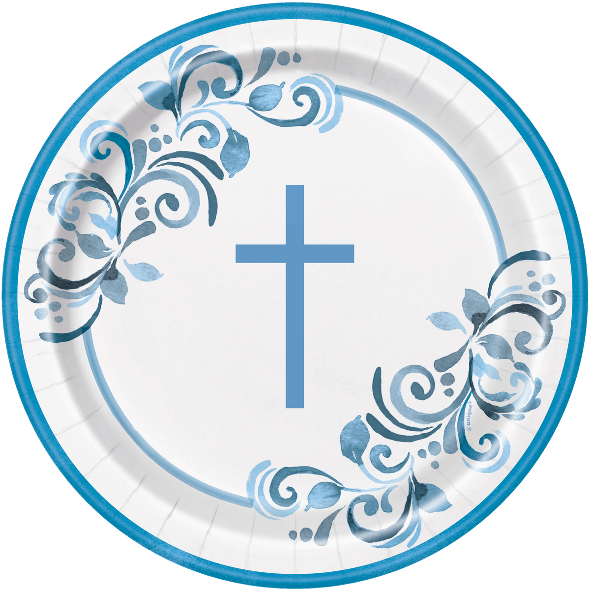 8pk Plate 9" Holy Cross Blue - Tiger Feet Ireland