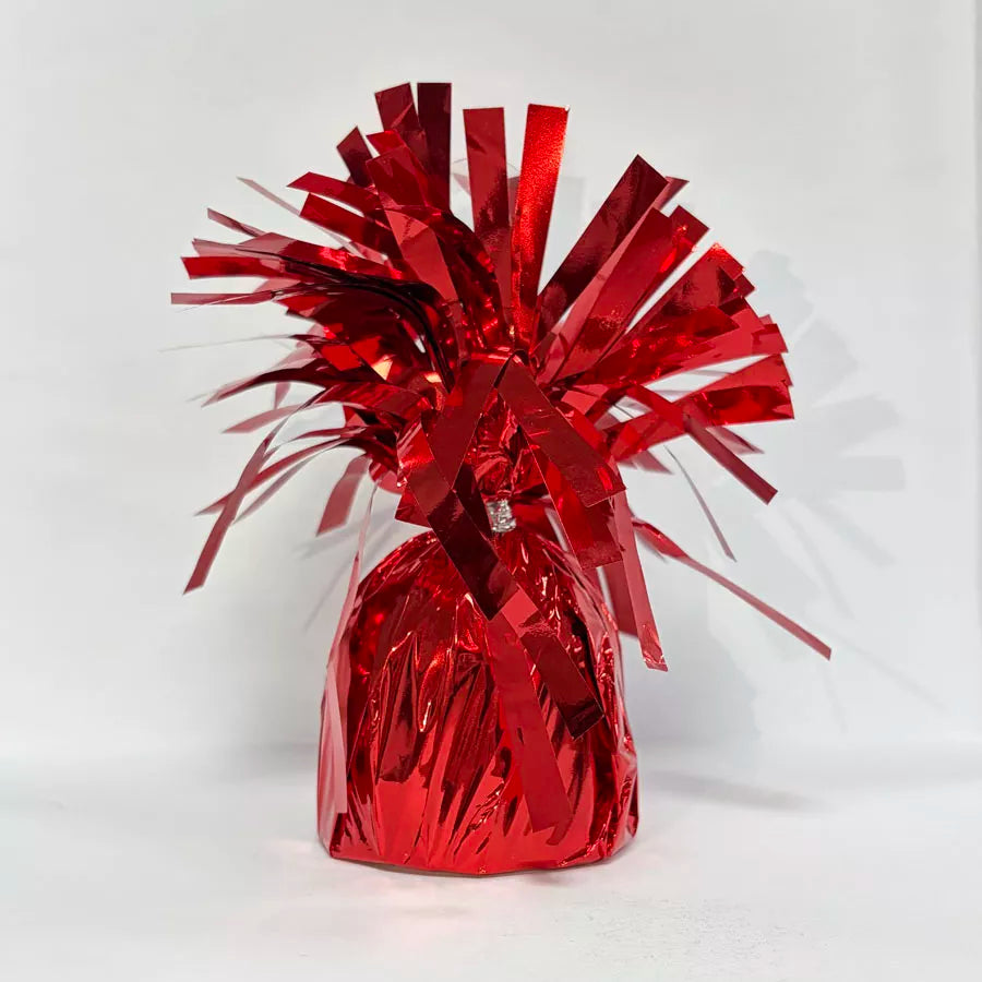 Foil Tassel Balloon Weight Red 170gsm - Tiger Feet Ireland
