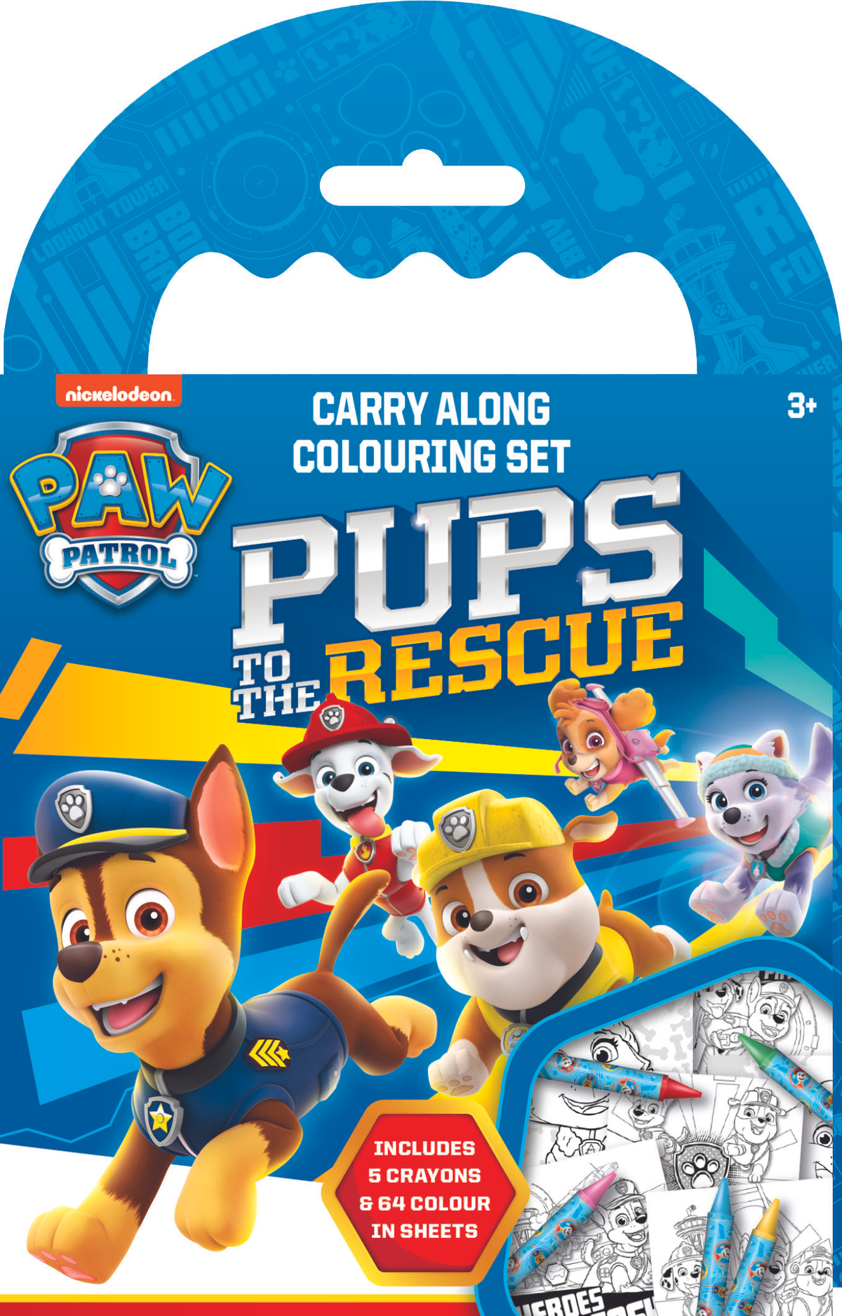 Paw Patrol Carry Along Colouring Set - Tiger Feet Ireland