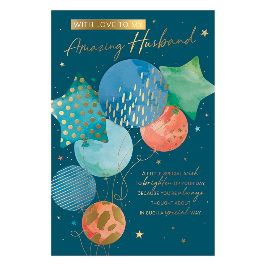 6pk Cards C75 Birthday Husband - Tiger Feet Ireland