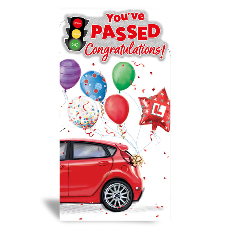 6pk Cards C55 Congratulations Driving Test - Tiger Feet Ireland